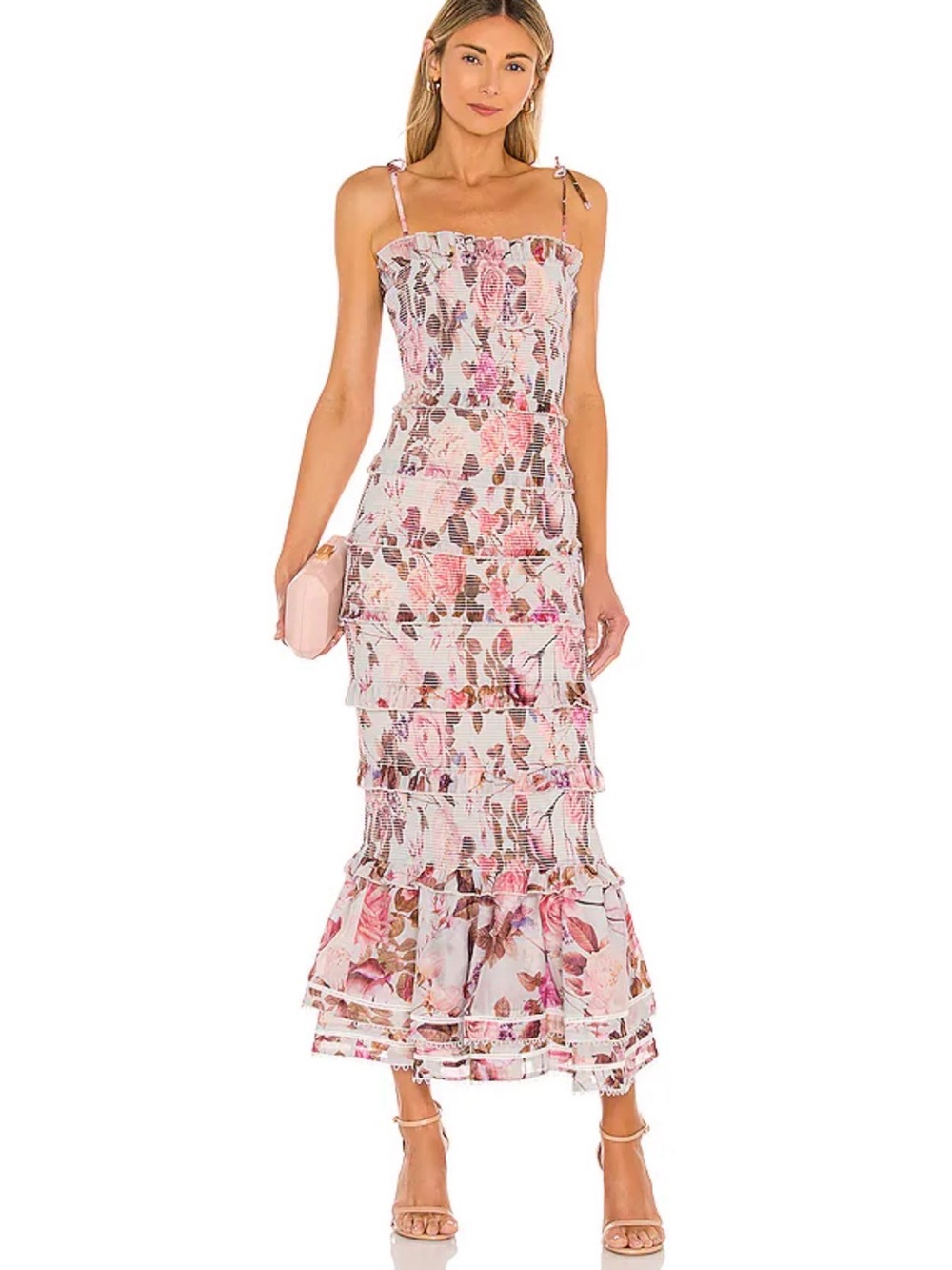 V. Chapman Geranium Dress in Garden Rose